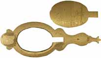 Oval Style Capbox Kit, sand cast brass,
5-1/8" overall length